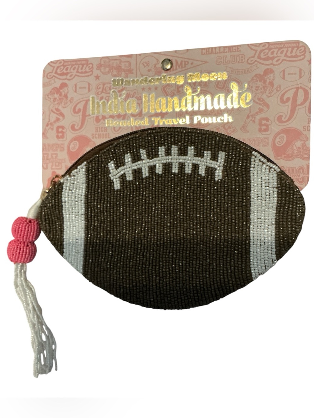 BeadedFootball travel pouch 🏈🏈🏈🏈🏈 - Picture 2 of 4